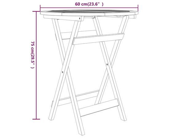 Set mobilier grădină, 3 piese, lemn masiv de tec, 10 image