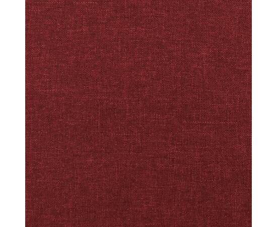 Taburet, roșu vin, 78x56x32 cm, material textil, 5 image