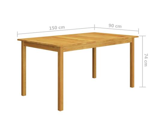 Set mobilier de grădină, 7 piese, gri, 9 image