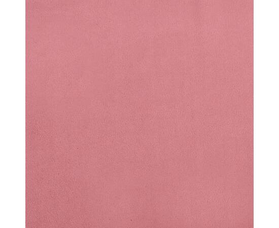 Taburet, roz, 78x56x32 cm, catifea, 5 image