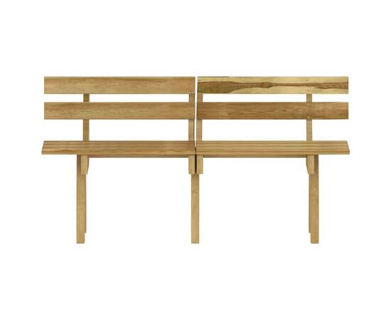 Set mobilier de exterior, 3 piese, lemn de pin tratat, 7 image