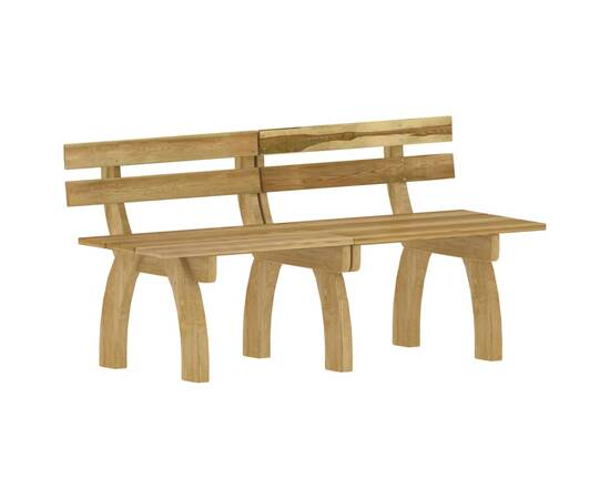 Set mobilier de exterior, 3 piese, lemn de pin tratat, 6 image