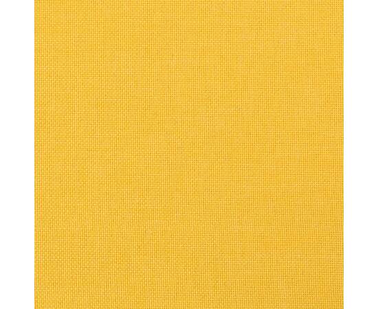 Taburet, galben deschis, 70x55x41 cm, material textil, 6 image