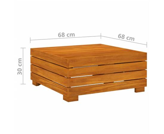 Set mobilier de grădină cu perne, 3 piese, lemn masiv de acacia, 8 image
