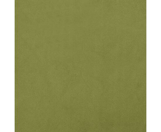 Taburet, verde deschis, 60x60x39 cm, catifea, 5 image