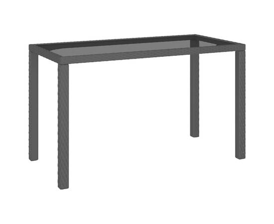 Set mobilier de exterior cu perne, 6 piese, negru, poliratan, 2 image
