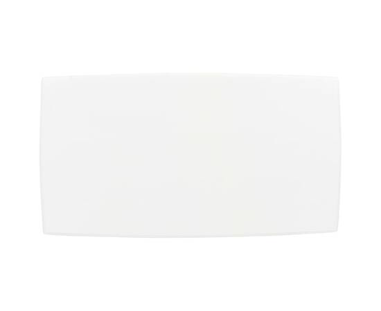 Măsuță de cafea, alb, 110x60x40 cm, lemn masiv de pin, 4 image