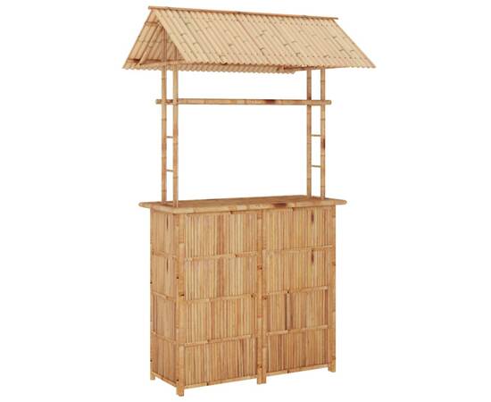Set mobilier de bar, 3 piese, bambus, 3 image