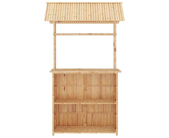 Set mobilier de bar, 3 piese, bambus, 5 image