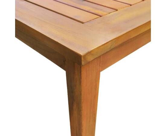 Set mobilier de exterior, 5 piese, lemn masiv de acacia, 3 image