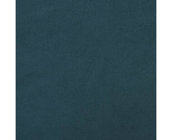 Taburet, albastru, 60x60x39, catifea, 5 image