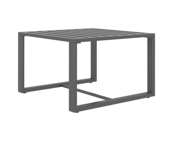 Set mobilier de grădină cu perne, 8 piese, antracit, aluminiu, 7 image