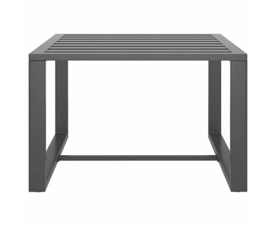 Set mobilier de grădină cu perne, 8 piese, antracit, aluminiu, 8 image