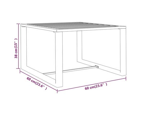 Set mobilier de grădină cu perne, 8 piese, antracit, aluminiu, 11 image