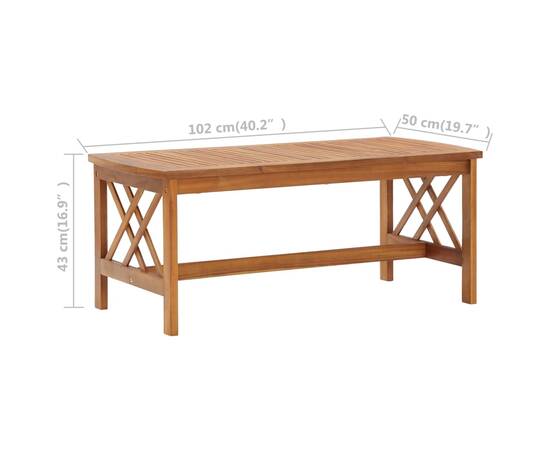 Set mobilier grădină cu perne, 3 piese, lemn masiv de acacia, 9 image