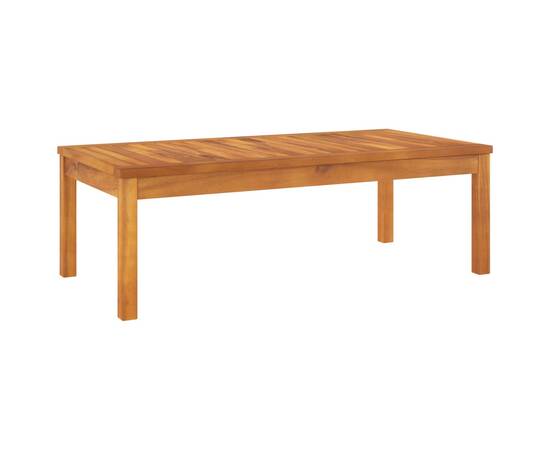 Set mobilier de grădină, 4 piese, perne crem, lemn masiv acacia, 8 image