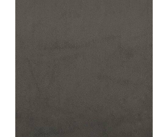 Taburet, gri închis, 60x60x39 cm, catifea, 5 image