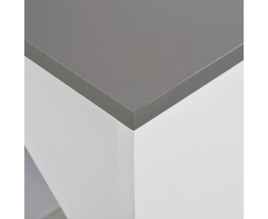 Masă de bar cu dulap, alb, 115 x 59 x 200 cm, 2 image