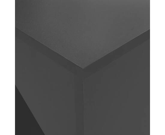Masă de bar cu dulap, negru, 115 x 59 x 200 cm, 2 image
