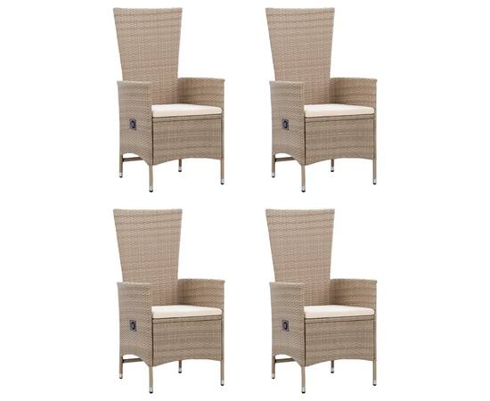 Set mobilier de grădină, 5 piese, bej, 2 image