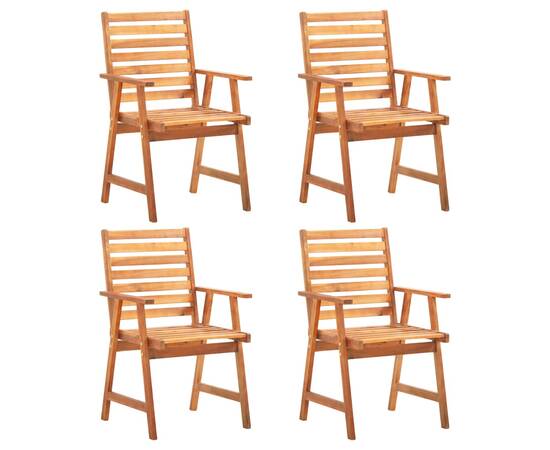 Set mobilier grădină, 5 piese, lemn masiv de acacia, 3 image