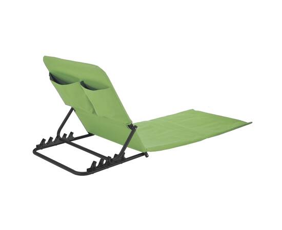 Hi scaun pliabil saltea de plajă, verde, pvc, 4 image