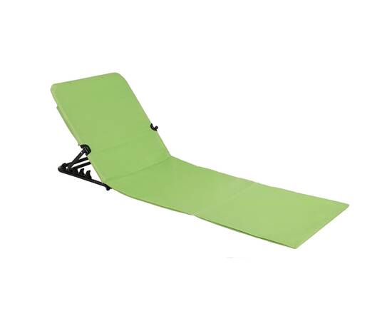 Hi scaun pliabil saltea de plajă, verde, pvc, 3 image