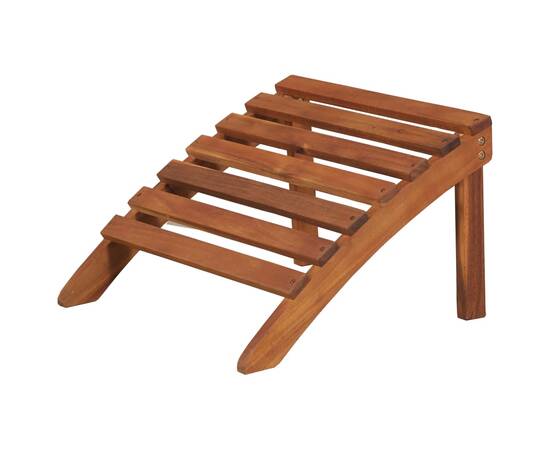 Scaun grădină cu suport de picioare, lemn masiv acacia, 7 image