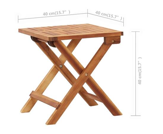Șezlonguri cu masă, 2 buc., poliratan și lemn masiv de acacia, 11 image