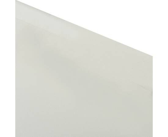 Pat șezlong de exterior cu baldachin, alb crem, 5 image