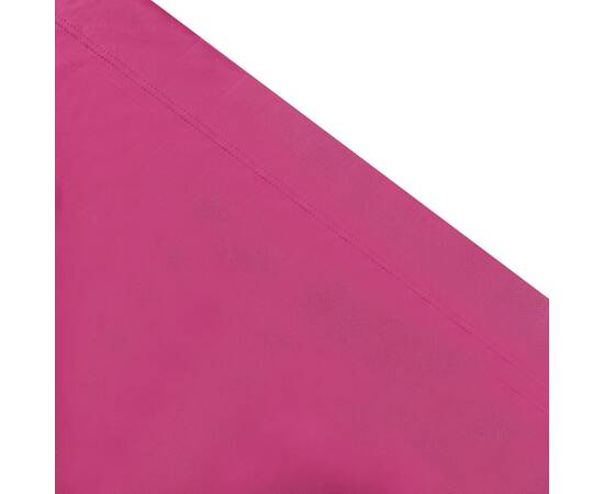 Pat șezlong de exterior cu baldachin, roz, 5 image