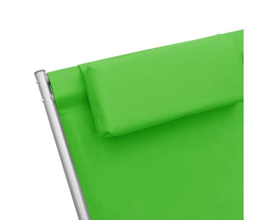 Scaune balansoar, 2 buc., verde, oțel, 6 image