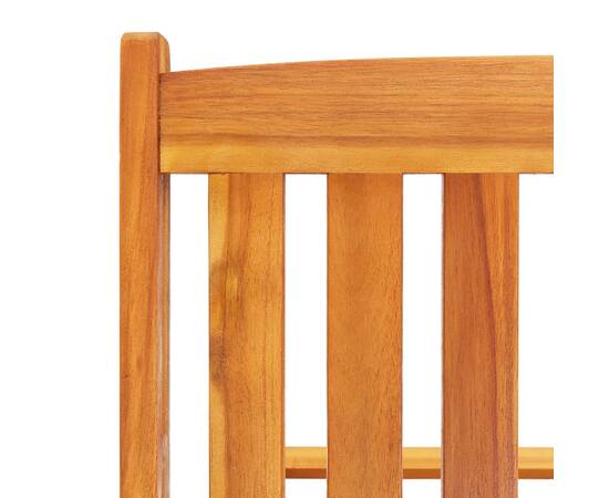 Șezlonguri, 2 buc., cu masă și perne, lemn masiv de acacia, 8 image