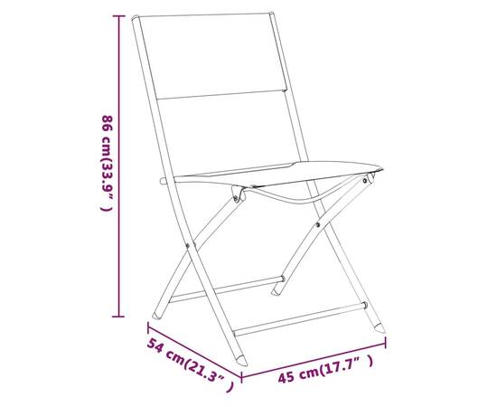 Set mobilier de grădină, gri și negru, 7 piese, 8 image