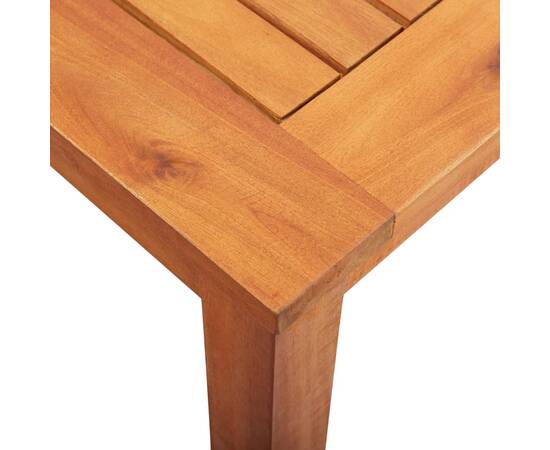 Set mobilier de exterior cu perne 9 piese lemn masiv de acacia, 8 image