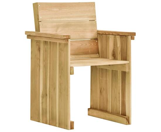 Set mobilier de exterior, 7 piese, lemn de pin tratat, 6 image
