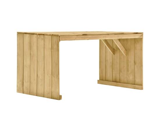 Set mobilier de exterior cu perne, 7 piese, lemn de pin tratat, 11 image