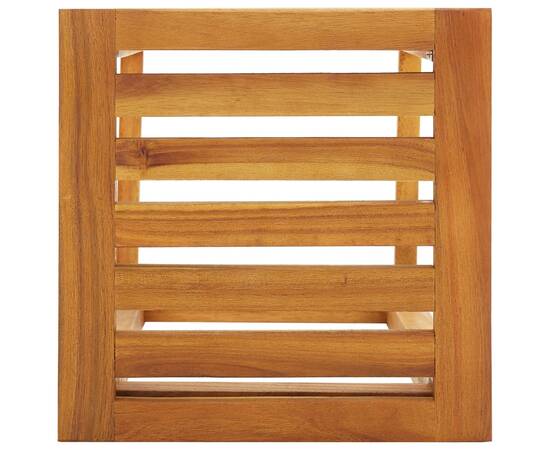 Set mobilier bar de balcon, 3 piese, lemn masiv de acacia, 9 image