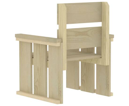 Set mobilier de exterior, 3 piese, lemn de pin tratat, 9 image