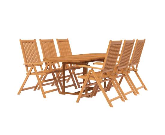 Set mobilier de grădină, 7 piese, lemn masiv de acacia, 3 image