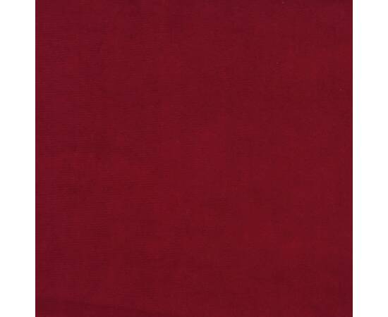 Taburet, roșu vin, 78x56x32 cm, catifea, 5 image