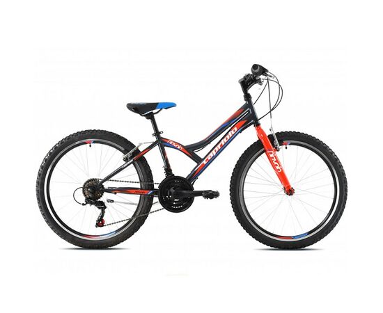Bicicleta CAPRIOLO Diavolo 400 24" gri/rosu, Dimensiune roata: 24 inch, Culoare: gri/rosu