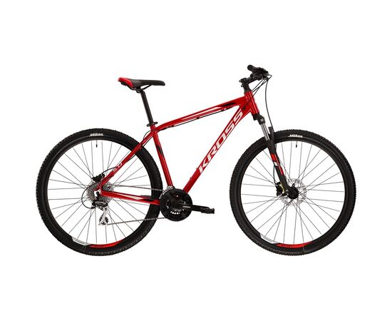 Bicicleta KROSS Hexagon 5.0 27.5" rosu/gri/negru S, Dimensiune roata: 27.5 inch, Marime cadru: S, Culoare: rosu/gri/negru