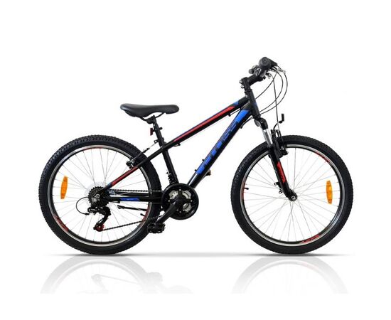 Bicicleta CROSS Boxer 24" negru/albastru/rosu