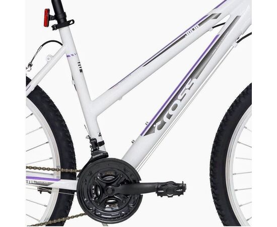 Bicicleta CROSS Julia 26" alb/mov 40 cm, Marime cadru: 40 cm, 4 image
