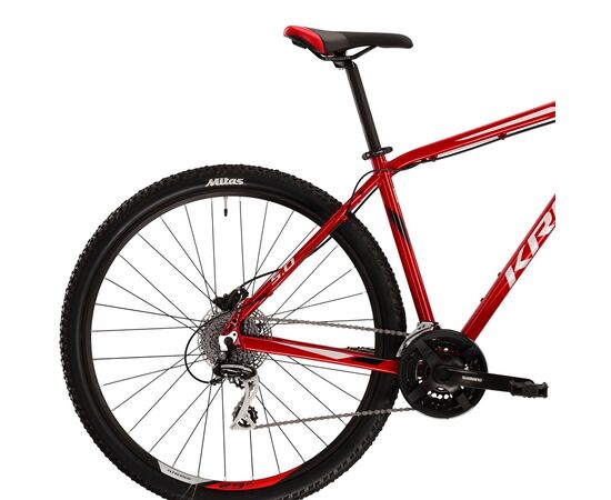 Bicicleta KROSS Hexagon 5.0 27.5" rosu/gri/negru S, Dimensiune roata: 27.5 inch, Marime cadru: S, Culoare: rosu/gri/negru, 3 image
