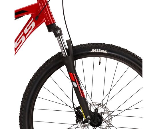 Bicicleta KROSS Hexagon 5.0 27.5" rosu/gri/negru S, Dimensiune roata: 27.5 inch, Marime cadru: S, Culoare: rosu/gri/negru, 6 image