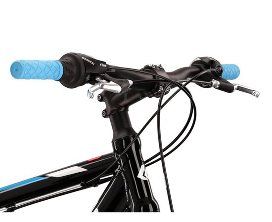 Bicicleta KROSS Hexagon 1.0 V-brake 26" negru/alb/albastru XS, Dimensiune roata: 26 inch, Marime cadru: XS, Culoare: negru/alb/albastru, 4 image