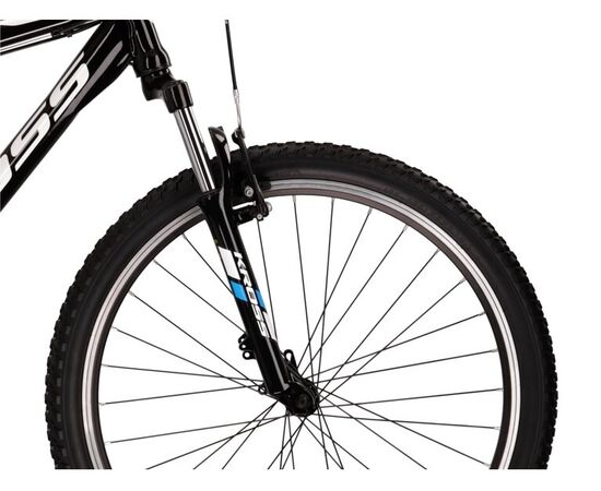 Bicicleta KROSS Hexagon 1.0 V-brake 26" negru/alb/albastru XS, Dimensiune roata: 26 inch, Marime cadru: XS, Culoare: negru/alb/albastru, 6 image