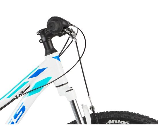 Bicicleta KROSS Lea 1.0 V-brake 26" alb/albastru DS, Marime cadru: S, 4 image